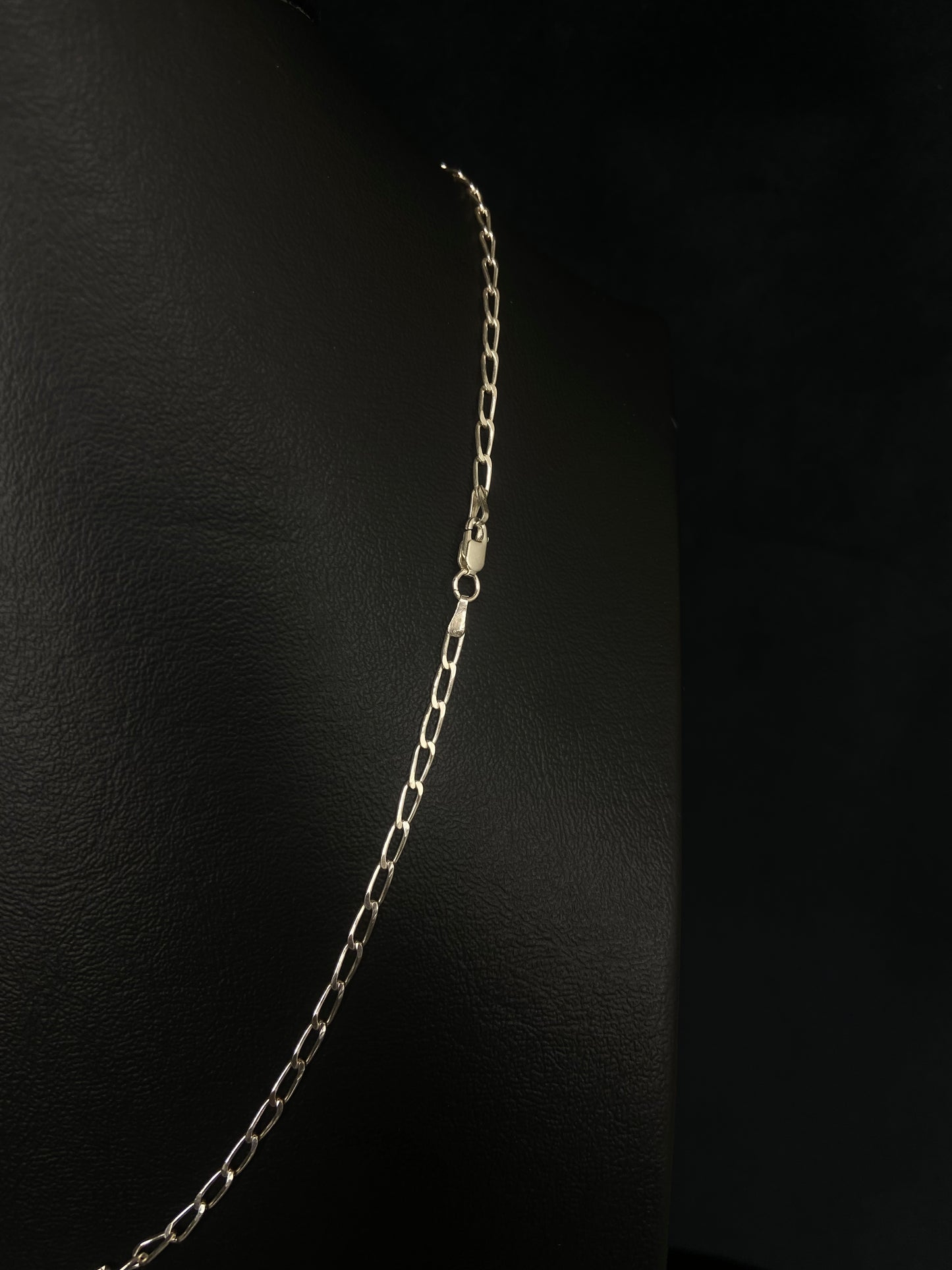 Cadena Unisex Tejido Eslabones 2mm 5.3gr Plata .925 50cm