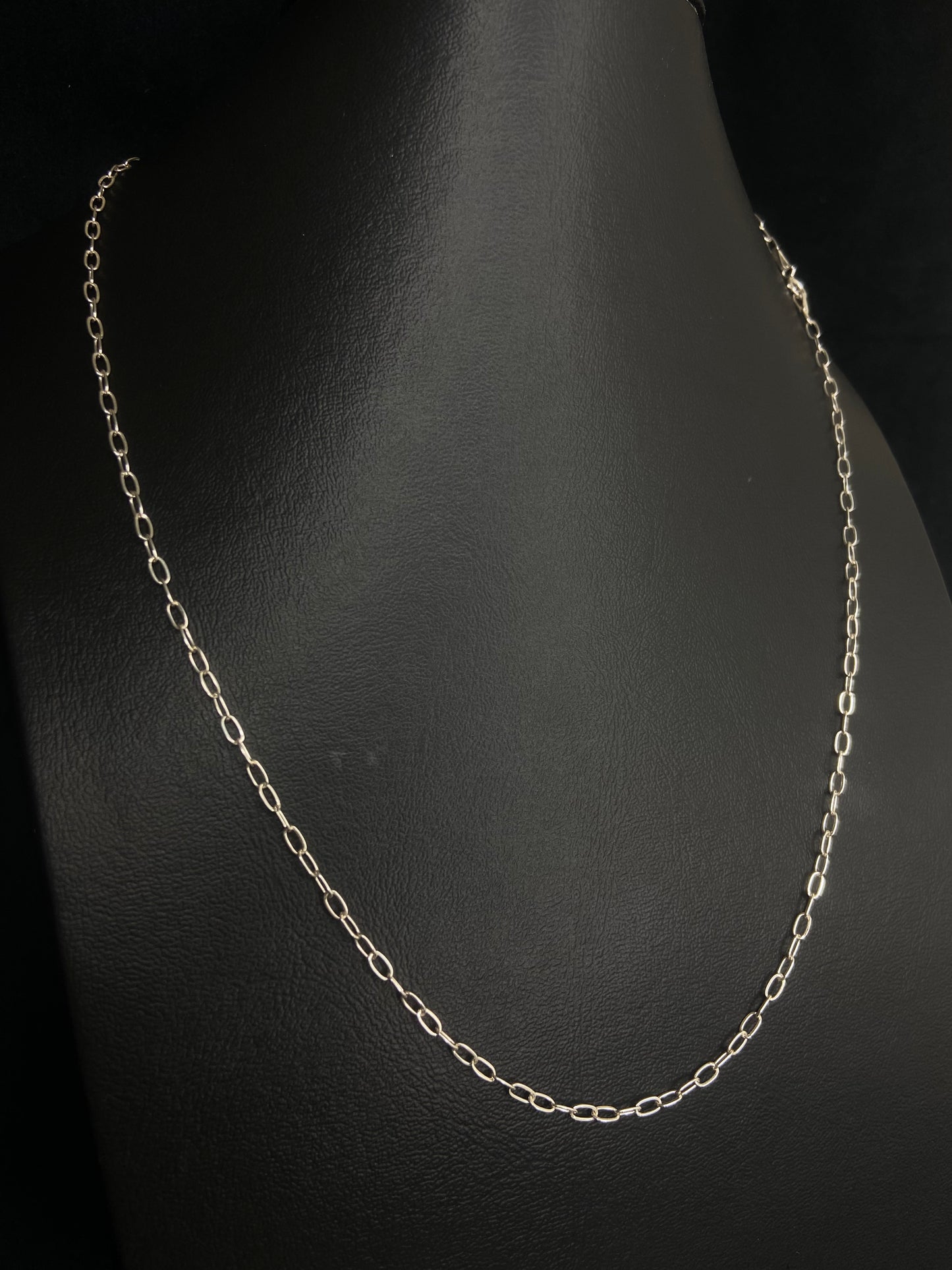 Cadena Unisex Tejido Eslabón 2mm 3.1gr Plata .925 55cm