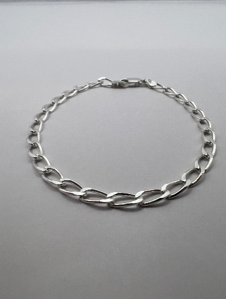 Pulso unisex de Plata .925 Eslabones 4mm 3.4gr 18cm