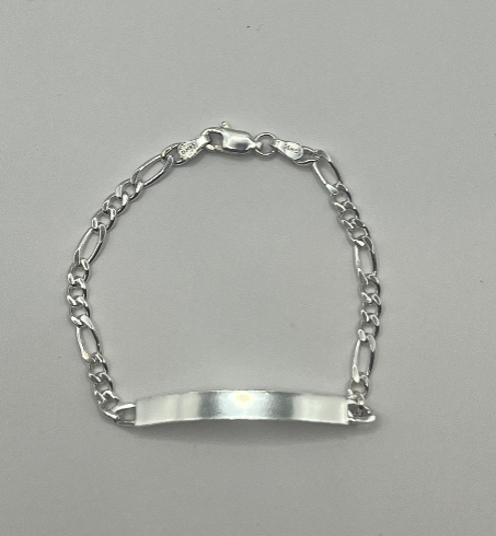 Esclava unisex de Plata .925 Eslabones 3X1  2.5mm 2.9gr 14cm